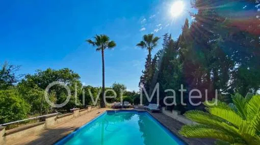 DORFHAUS MIT GARTEN, POOL UND GARAGE