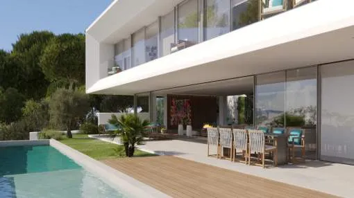 Neubau Villa in erster Meereslinie in Santa Ponsa Neubau Villa in erster Meereslinie in Santa Ponsa