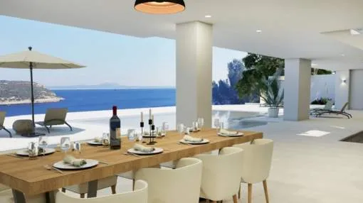 Erstklassige Luxusvilla mit direktem Meerzugang und privater Bucht in Cala Vinyas