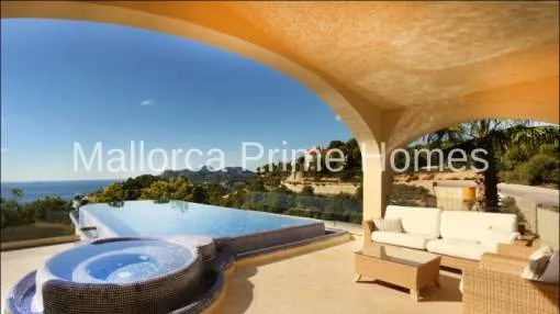 Faszinierende Villa in Costa de la Calma mit Panoramablick auf das Meer