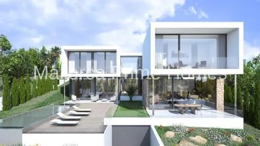 Bebaubares Grundstück mit Villaprojekt in Sol de Mallorca