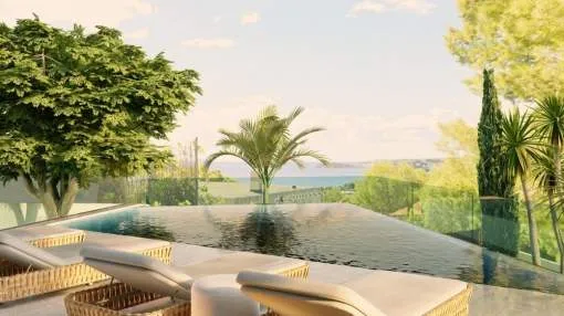 Luxus Neubau Projekt mit traumhaften Meerblick in Costa den Blanes