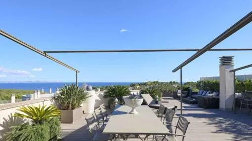 Elegantes Penthouse mit Meerblick in Sol de Mallorca