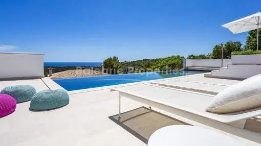 Villa in bester Lage kaufen mit toller Aussicht in Bendinat, Mallorca