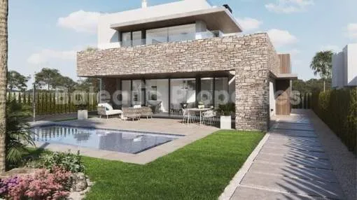 Wohnkomplex von Villen mit privaten Pools kaufen in der Nähe von Es Trenc, Mallorca