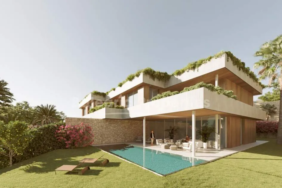 Moderne Doppelhaushälfte mit Meerblick kaufen in Sol de Mallorca