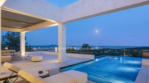 Prächtige neue Villa mit Meerblick und Spa, zu verkaufen in Son Vida, Mallorca