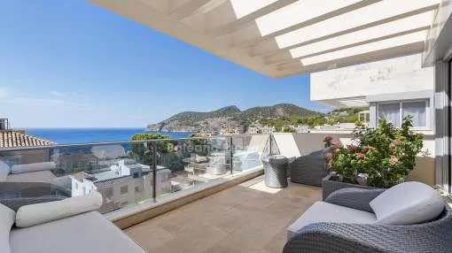 Wunderschönes Penthouse mit Gemeinschaftspool zu verkaufen in Camp de Mar, Mallorca