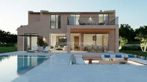 Makellos gestaltete neue Villa kaufen in der Landschaft von Sencelles, Mallorca