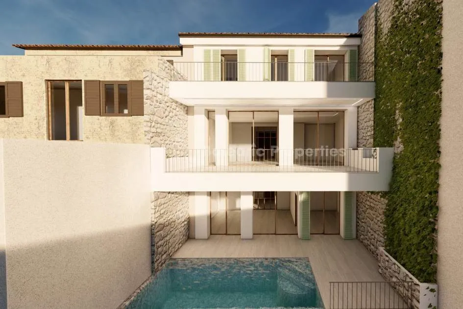 Zeitgenössisches Dorfhausprojekt mit Pool kaufen in Campanet, Mallorca