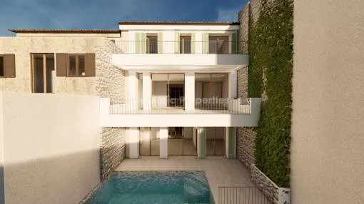 Zeitgenössisches Dorfhausprojekt mit Pool kaufen in Campanet, Mallorca