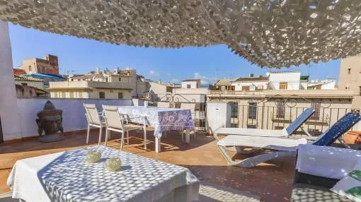 Penthouse mit privater Terrasse zu verkaufen in Palmas historischem Zentrum, Mallorca