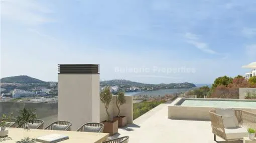 Luxus-Penthouse mit Pool und Meerblick zu kaufen in Santa Ponsa, Mallorca