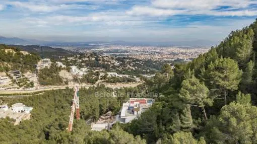 Exklusives Hanggrundstück in einer prestigeträchtigen Gegend von Son Vida, Mallorca, zu verkaufen