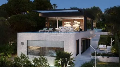Neubau-Luxusvilla kaufen am Meer in Cala Mandia, Mallorca