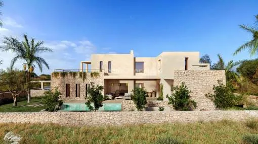 Projekt für eine Villa mit zwei Etagen kaufen in Portol, Mallorca