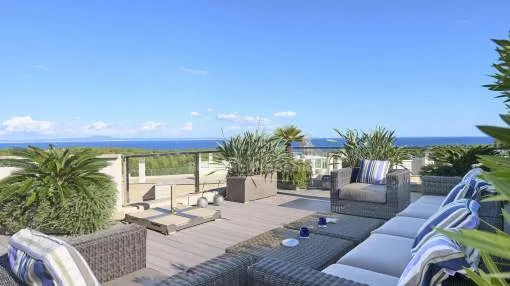 Elegantes Penthouse mit spektakulärem Meerblick kaufen in Sol de Mallorca