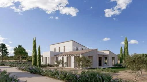 Moderne Villa mit atemberaubendem Blick auf das Tramuntana-Gebirge kaufen in Santa Maria, Mallorca