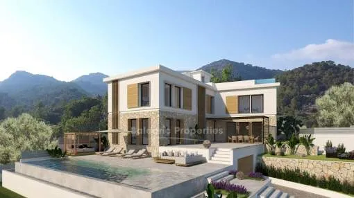 Neu gebaute Luxusvilla am Rande von S'Arraco, Mallorca, zu verkaufen