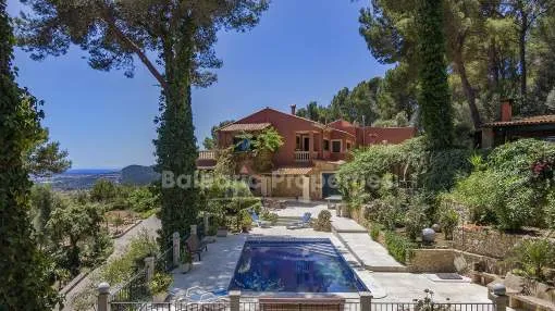 Unglaubliche Villa mit Meerblick kaufen in Establiments, Palma, Mallorca