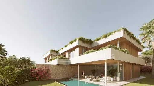 Luxuriöse Neubau-Villa mit Pool kaufen in Strandnähe in Sol de Mallorca