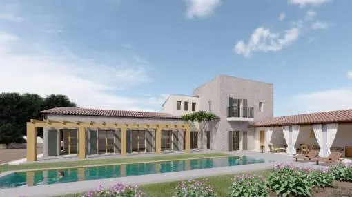 Neubauprojekt zum Verkauf in einer ruhigen Gegend in Ses Salines, Mallorca