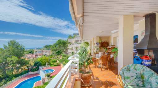 Meerblick-Penthouse in Cas Català auf Mallorca Meerblick-Penthouse in Cas Català auf Mallorca
