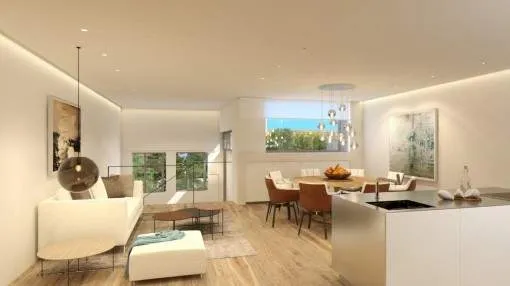 Exklusives Duplex-Apartment mit Dachterrasse, Pool und Meerblick in Santa Catalina