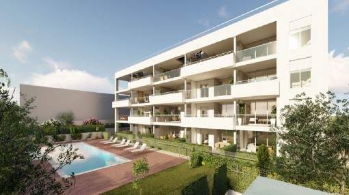 Neubau! Erdgeschosswohnungen mit privatem Garten, Gemeinschaftspool und Parkplatz in Cala Ratjada Neubau! Erdgeschosswohnungen mit privatem Garten, Gemeinschaftspool und Parkplatz in Cala Ratjada