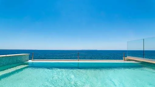 Wunderschöne Penthousewohnung in erster Meereslinie in S´Estanyol mit unglaublichem Blick auf das Meer und die Insel Cabrera Wunderschöne Penthousewohnung in erster Meereslinie in S´Estanyol mit unglaublichem Blick auf das Meer und die Insel Cabrera