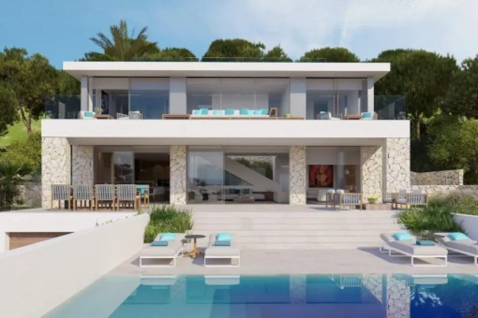 Designervilla im Bau mit spektakulärem Meerblick in Costa d'en Blanes