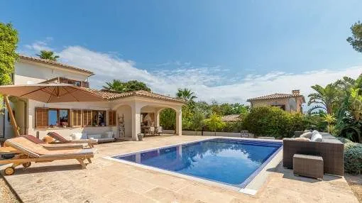Moderne Villa mit Garten und Pool in Sol de Mallorca