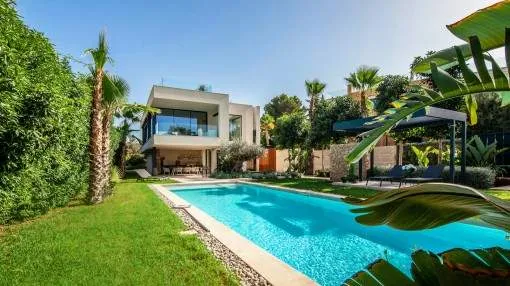 Luxus Smart-Home Villa mit Bodega, Salzwasserpool und Sauna in Santa Ponsa