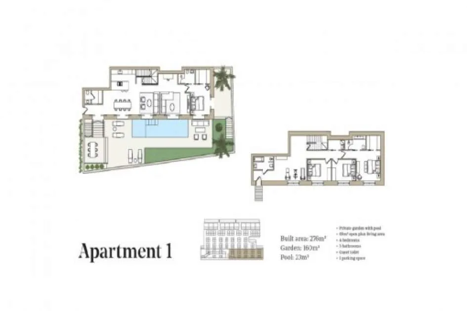 Meerblick Duplex Penthouse mit riesiger Dachterrasse und eigenem Pool in Cala Mayor