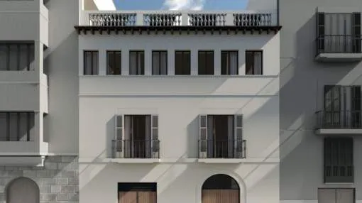 Erstklassige Investitionsmöglichkeit für ein Herrenhaus in Palma mit Dachterrasse, Garage und Baulizenz