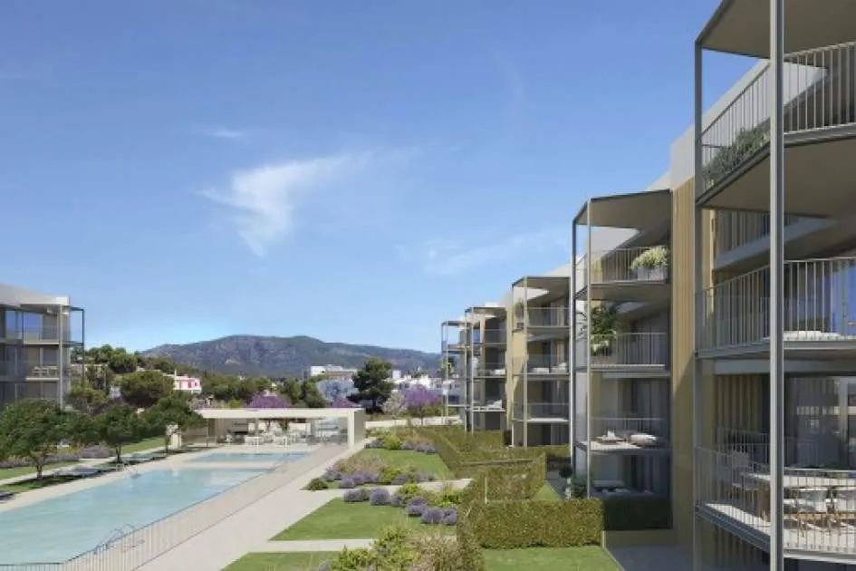 1-Schlafzimmer Penthouse-Apartment mit großzügiger Terrasse und Gemeinschafts-Pool in Palmanova