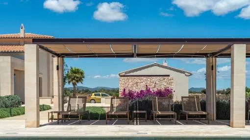 Mediterranean Designer Finca near Sa Rápita for Long-Term Rental with Saltwater Pool and Spacious Private Grounds