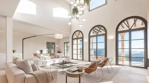Moderne Villa mit mediterranen Elementen und atemberaubendem Hafenblick in Port Andratx