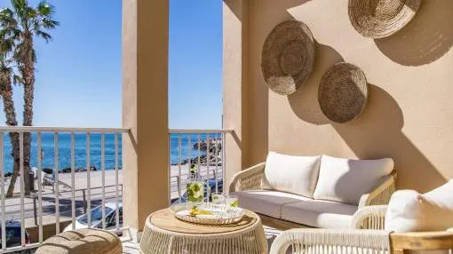 Luxuswohnung in erster Meereslinie mit 2 Terrassen und atemberaubendem Blick über die Bucht von Portixol