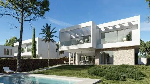 Neubau Villa mit Pool und großem Grundstück in Sol de Mallorca