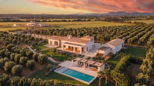 Rural Luxury Finca mit Pool & Olivenhain – bezugsfertiger Neubau bei Es Trenc und Sa Ràpita