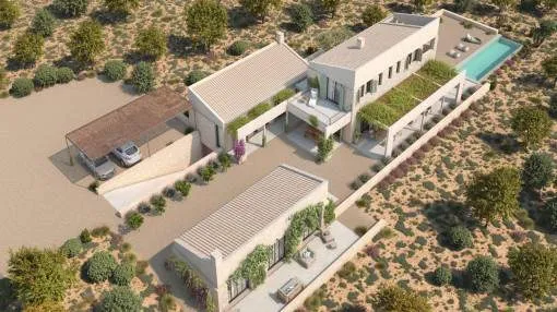 Schönes Grundstück mit Traumblick und Projekt nahe Cala Mandia