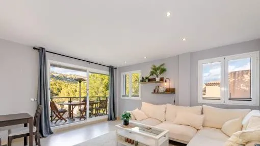 Helle Wohnung in Port d’Andratx mit 3 Schlafzimmern, Balkon, Garten und Gemeinschaftspool