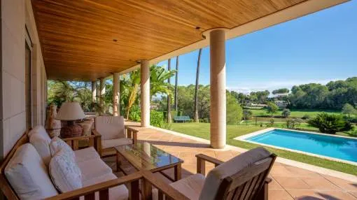 Schöne Villa mit Privatsphäre direkt am Golfplatz von Son Vida