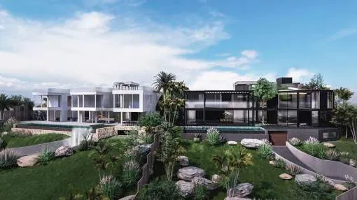 Designer-Villa mit fantastischem Panorama-Meerblick im exklusiven Portals Nous