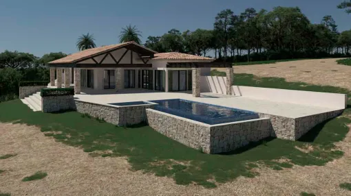 Wunderschönes Projekt mit Lizenz für ein Landhaus in Alcudia