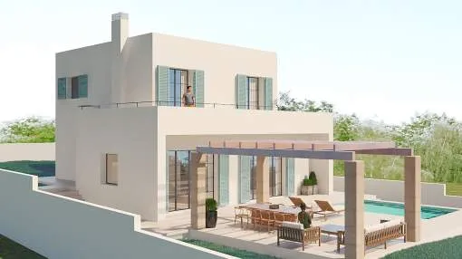 Modernes Villaprojekt mit Meerblick in Tolleric