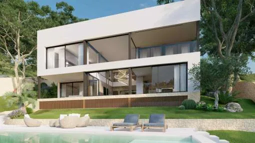 Beeindruckendes Haus in Bauphase in Costa d'en Blanes