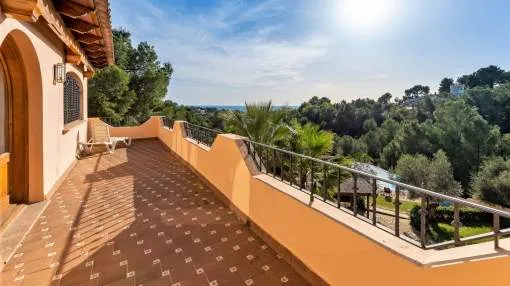 Villa im mediterranen Stil mit freiem Meerblick und absoluter Privatsphäre in Costa d'en Blanes