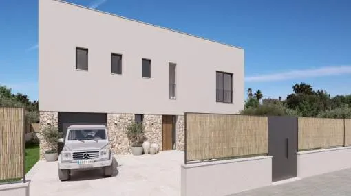 Neubauprojekt einer Villa mit Pool in Badia Gran
